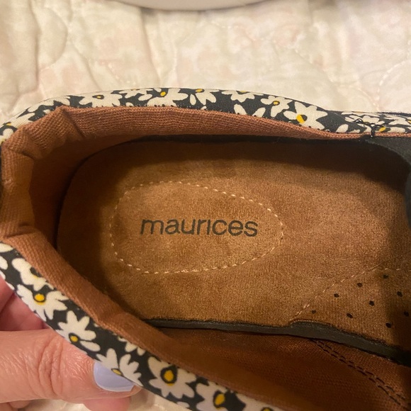Maurices Daisy Floral Slip-On Sneakers - Black and White - Picture 2 of 4